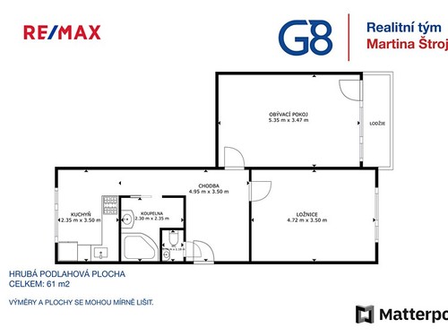 Prodaný byt 2+1 61 m²