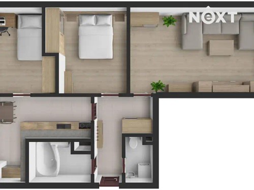 Prodaný byt 3+1 63 m²