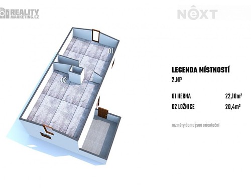 Prodaná chata 131 m², pozemek 431 m²
