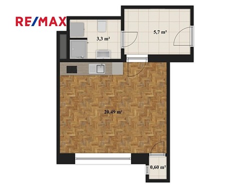 Prodaný byt 1+kk 30 m²