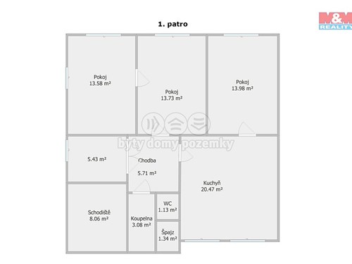 Prodaný dům 216 m², pozemek 458 m²