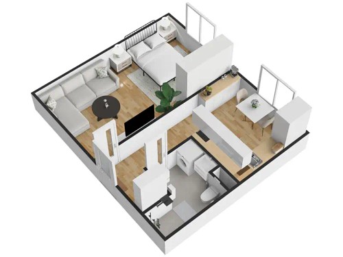 Prodaný byt 1+1 39 m²