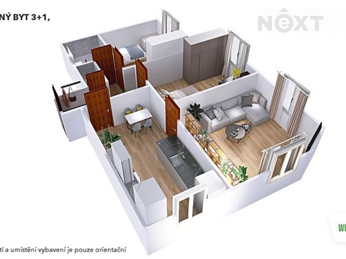 Prodaný byt 3+1 76 m²