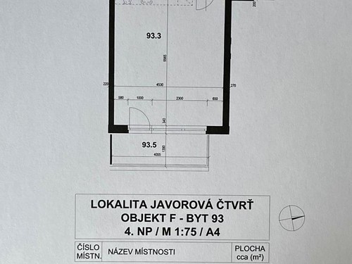 Prodaný byt 1+kk 38 m²