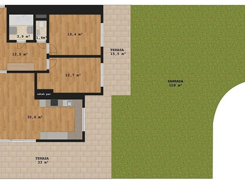 Prodaný byt 3+kk 78 m²
