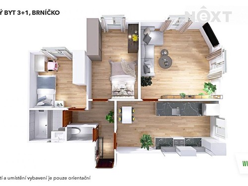 Prodaný byt 3+1 76 m²