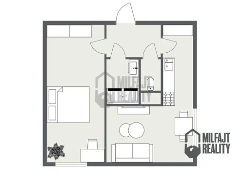 Prodaný byt 2+1 42 m²