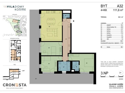 Prodaný byt 4+kk 111 m²