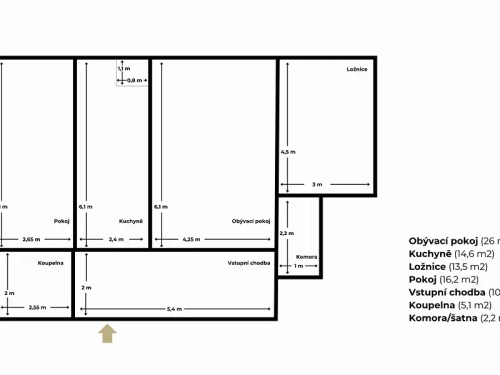 Prodaný byt 3+1 99 m²