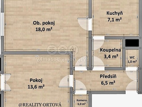 Prodaný byt 2+1 51 m²