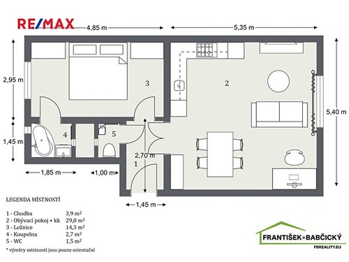 Prodaný byt 2+kk 53 m²
