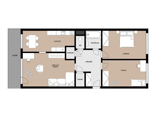 Prodaný byt 3+1 70 m²