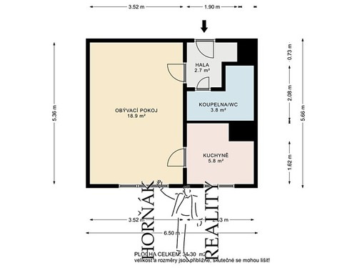 Prodaný byt 1+1 30 m²