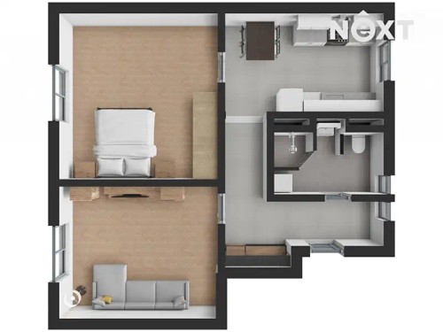 Prodaný byt 2+1 55 m²