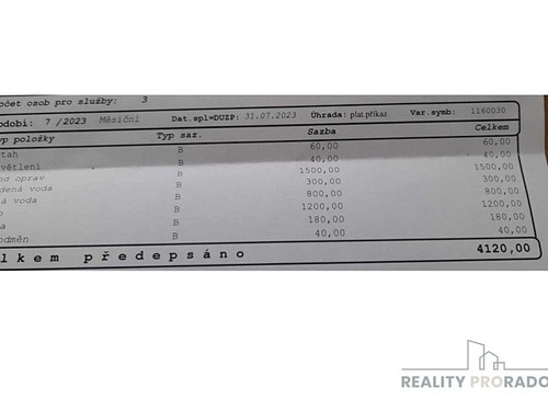 Prodaný byt 3+1 70 m²