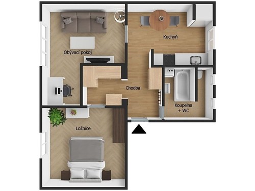 Prodaný byt 2+1 66 m²