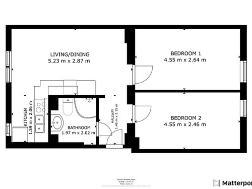 Prodaný byt 2+1 49 m²