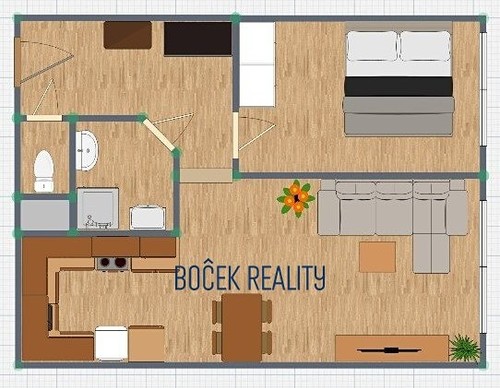 Prodaný byt 2+kk 43 m²