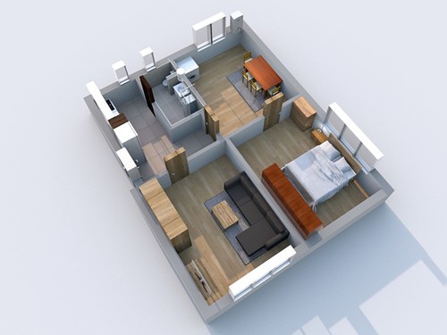 Prodaný byt 3+kk 55 m²