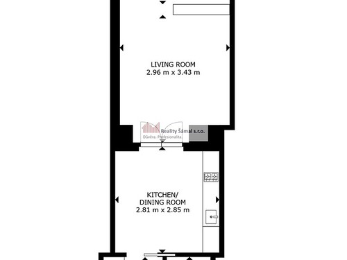 Prodaný byt 1+kk 33 m²