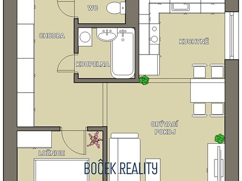 Prodaný byt 3+kk 54 m²