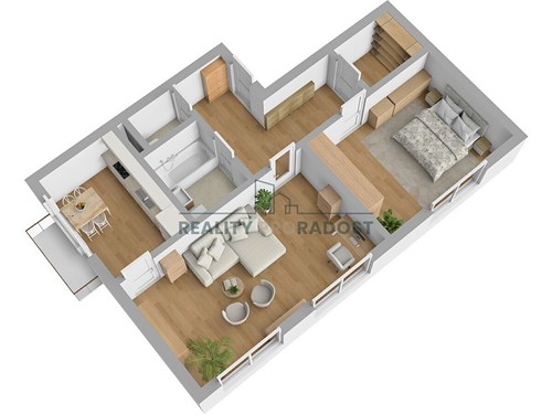Prodaný byt 2+1 53 m²