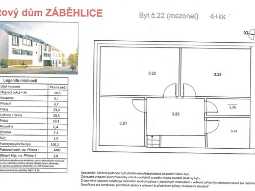 Prodaný byt 4+kk 106 m²