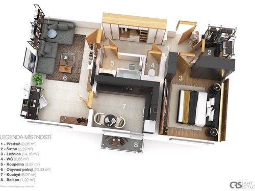 Prodaný byt 2+1 60 m²