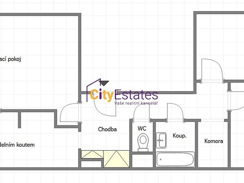 Prodaný byt 3+1 74 m²
