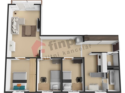 Prodaný byt 4+1 82 m²