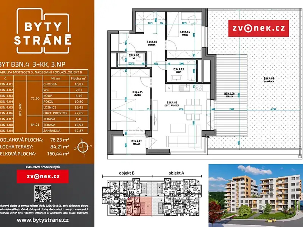 Prodej bytu 3+kk 160 m²