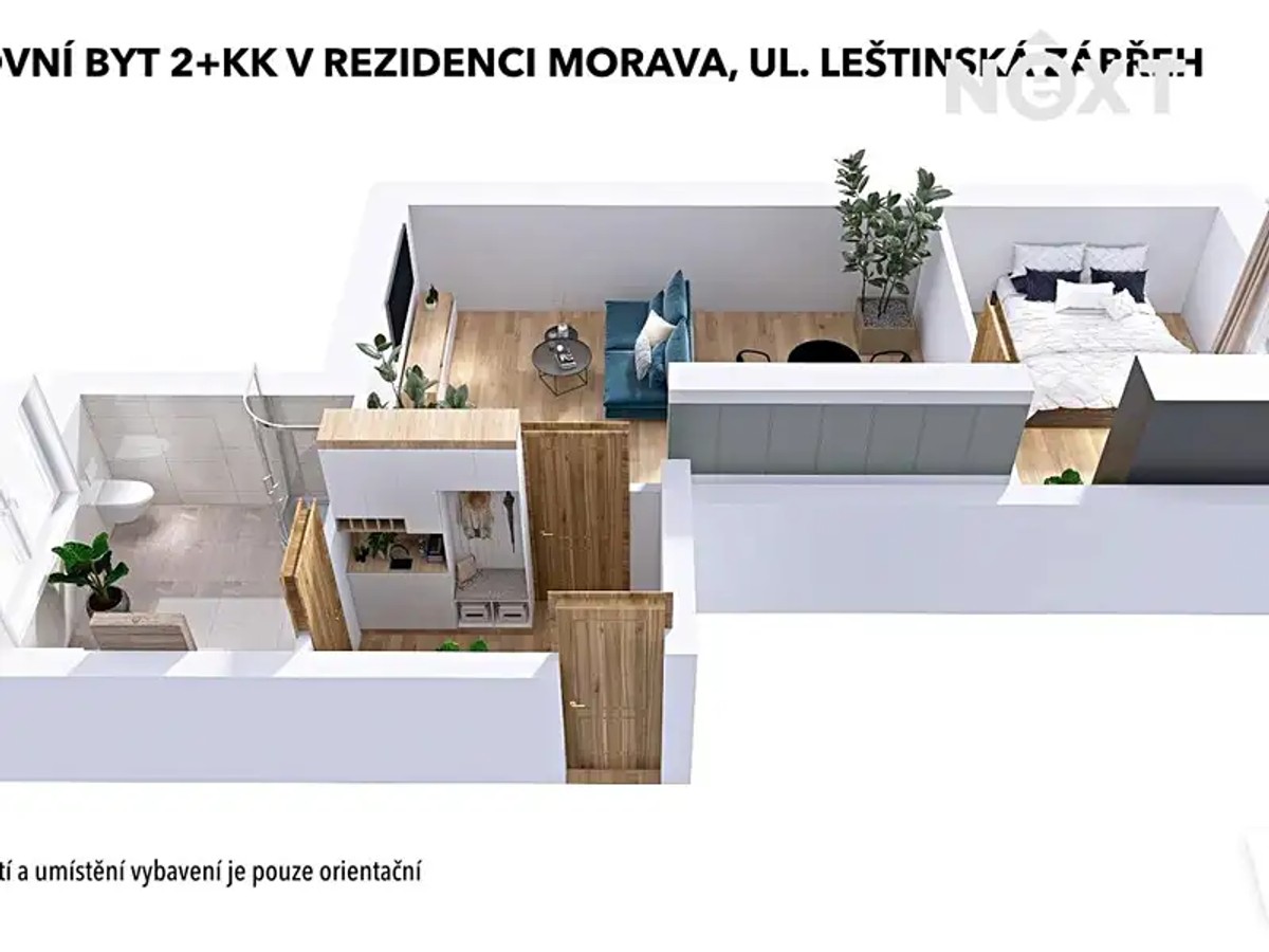 Prodej bytu 2+kk 58 m²