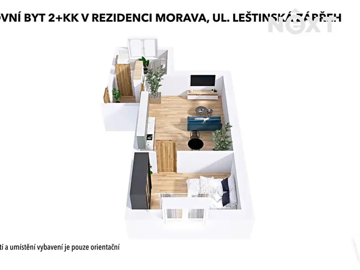 Prodej bytu 2+kk 58 m²