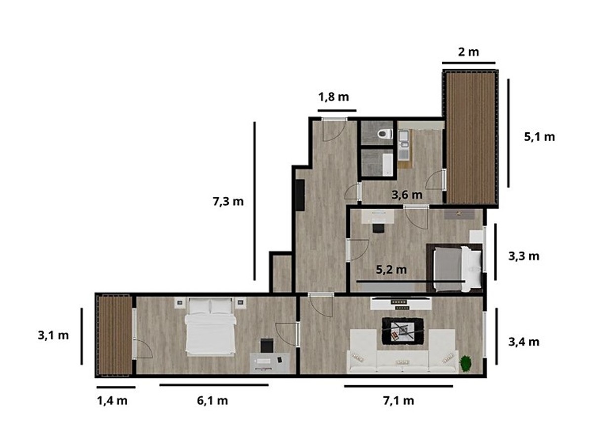 Prodaný byt 3+1 92 m²