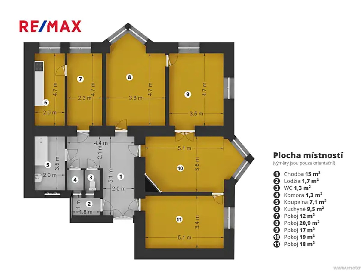 Prodej bytu 5+1 125 m²