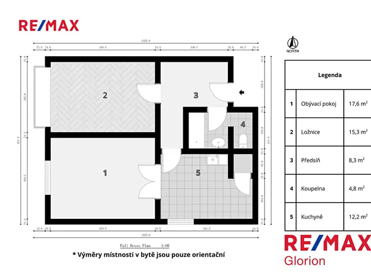 Prodej bytu 2+1 62 m²