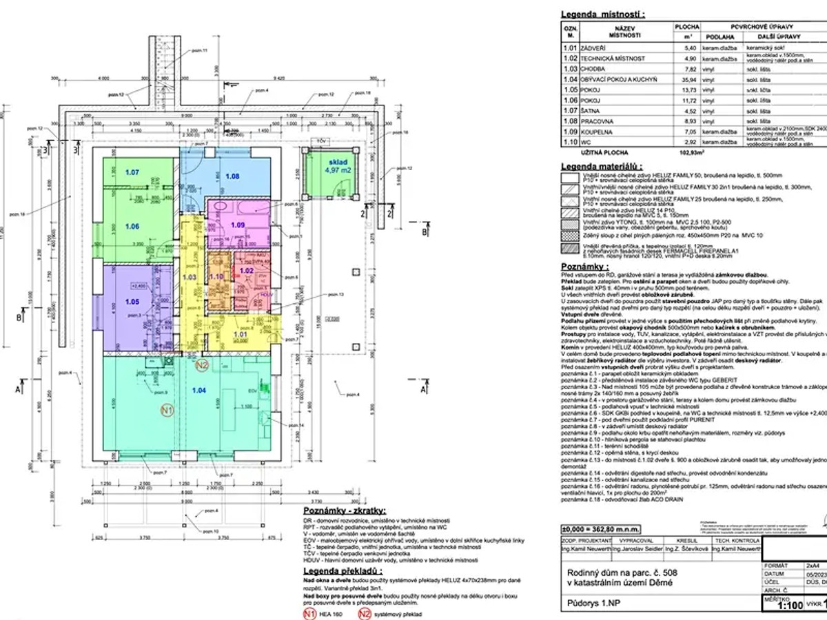 Prodej stavebního pozemku 1229 m²