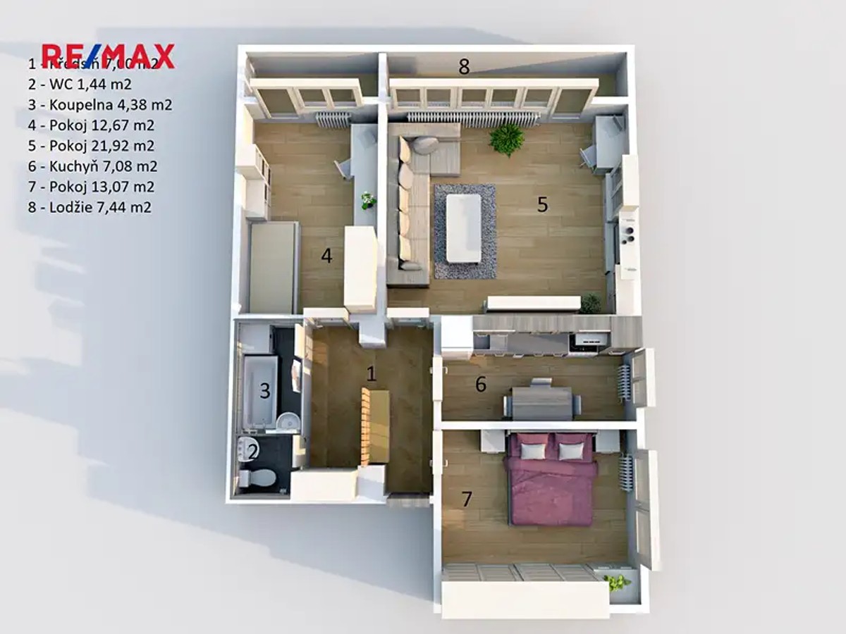 Prodej bytu 3+1 66 m²