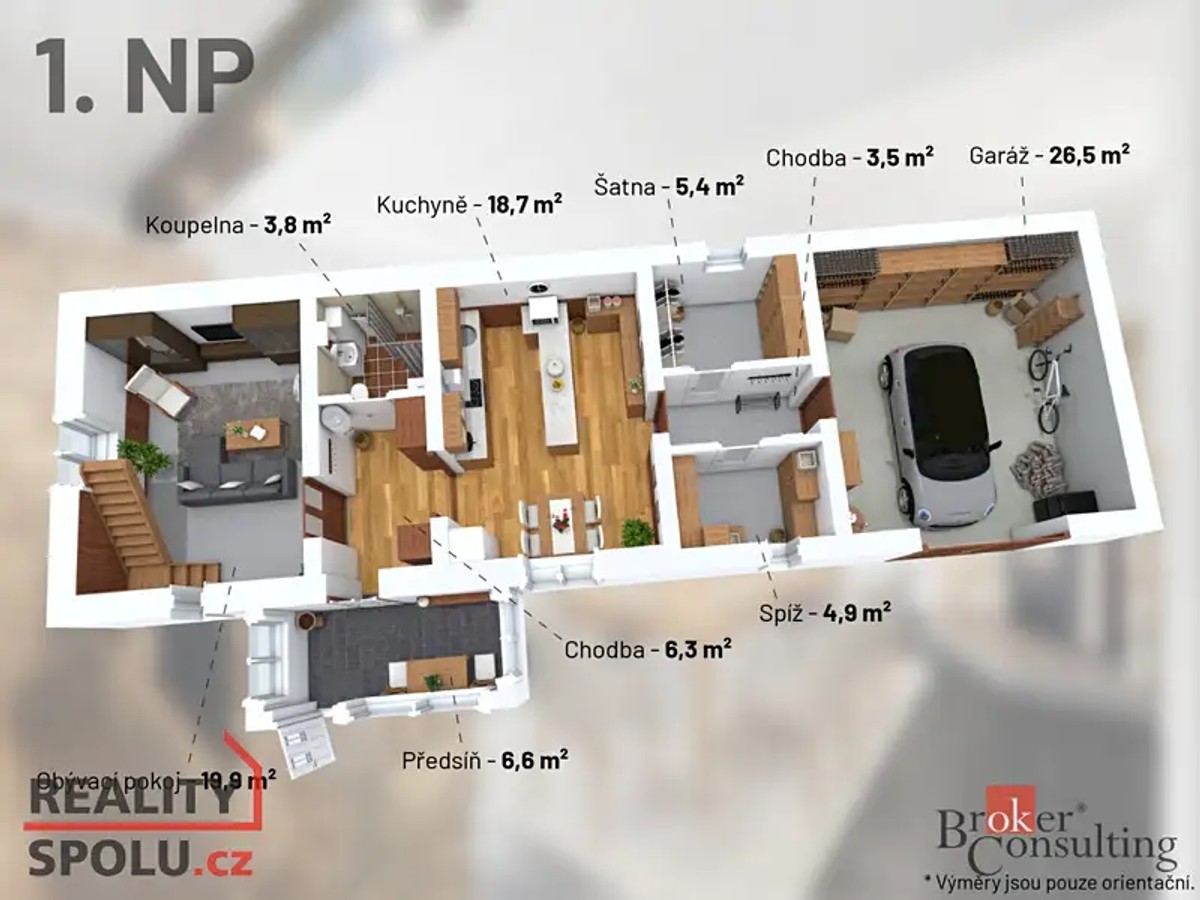 Prodej domu 297 m², pozemek 1378 m²