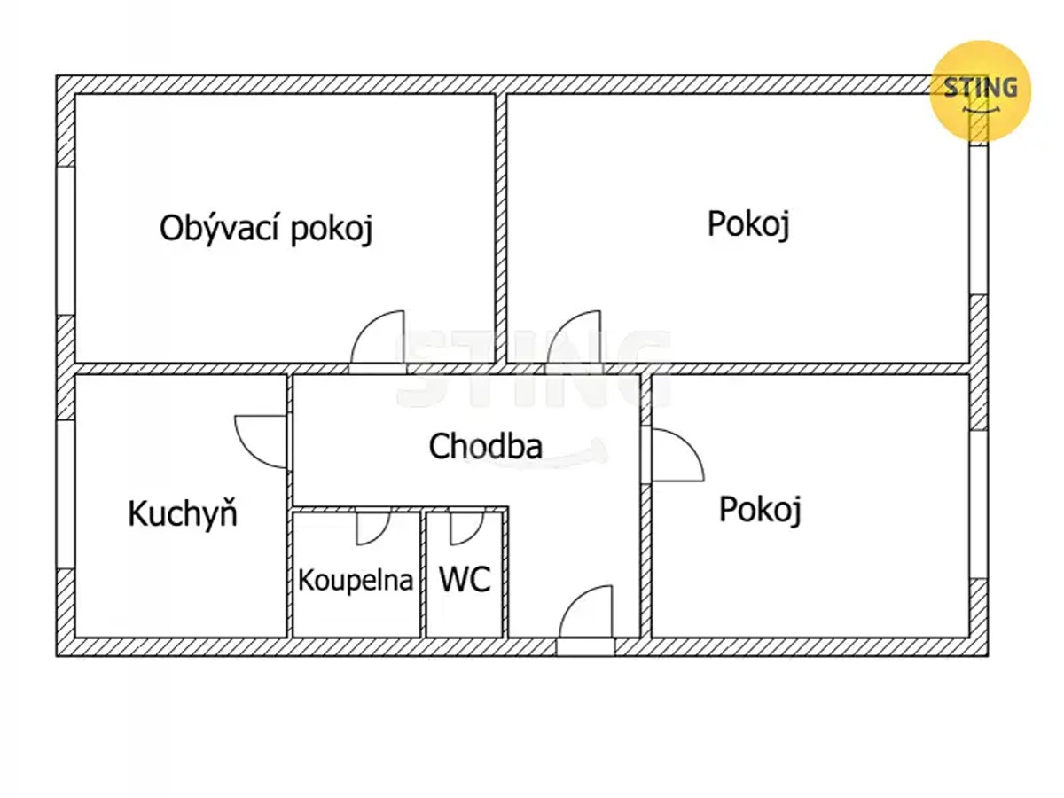Prodej bytu 3+1 61 m²