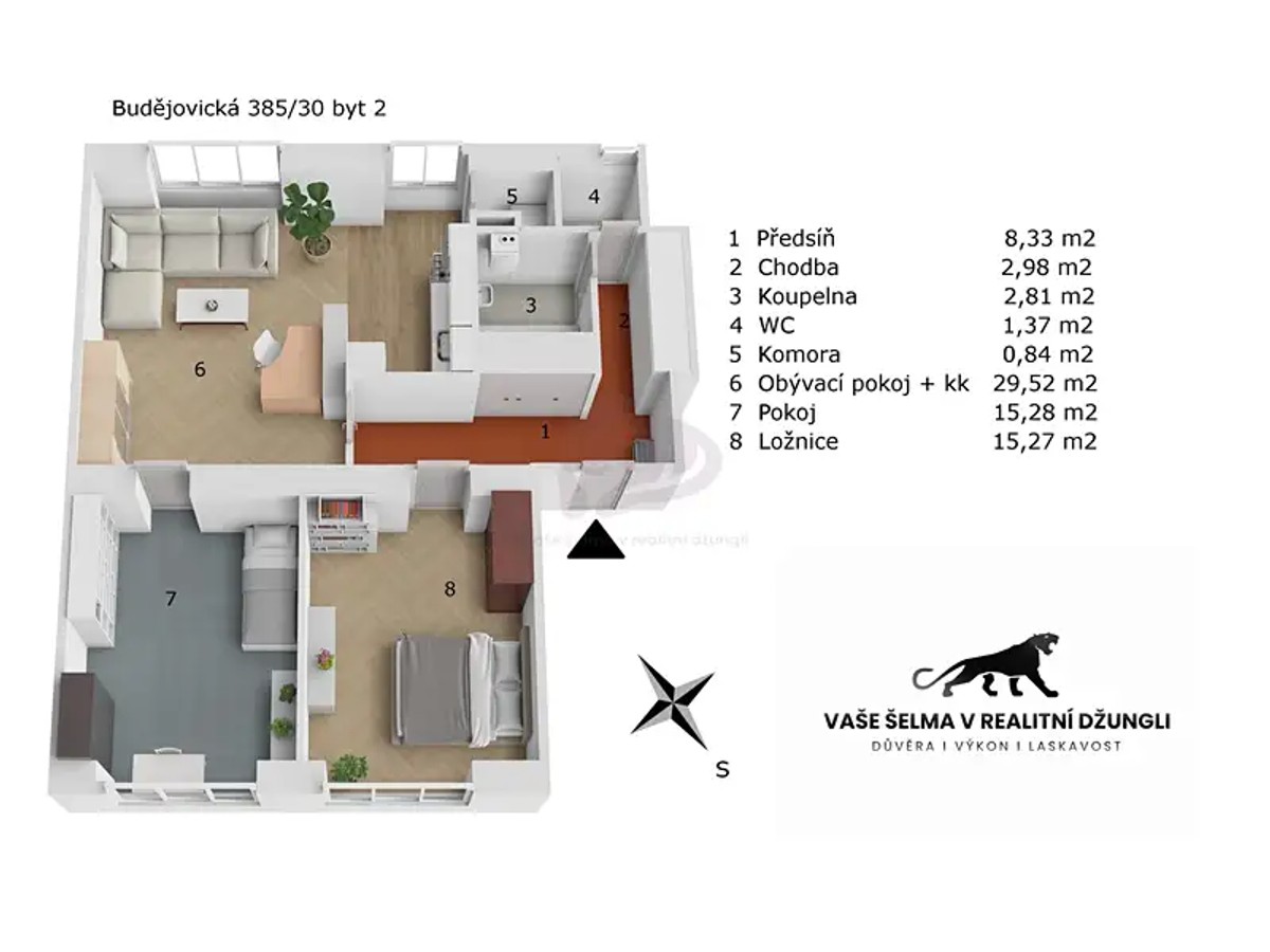 Prodej bytu 3+kk 76 m²