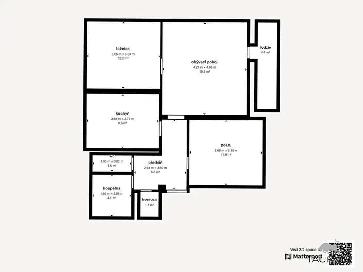 Prodej bytu 3+1 68 m²