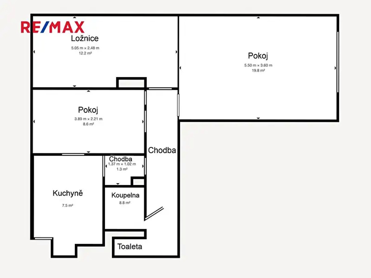 Prodaný byt 3+1 64 m²