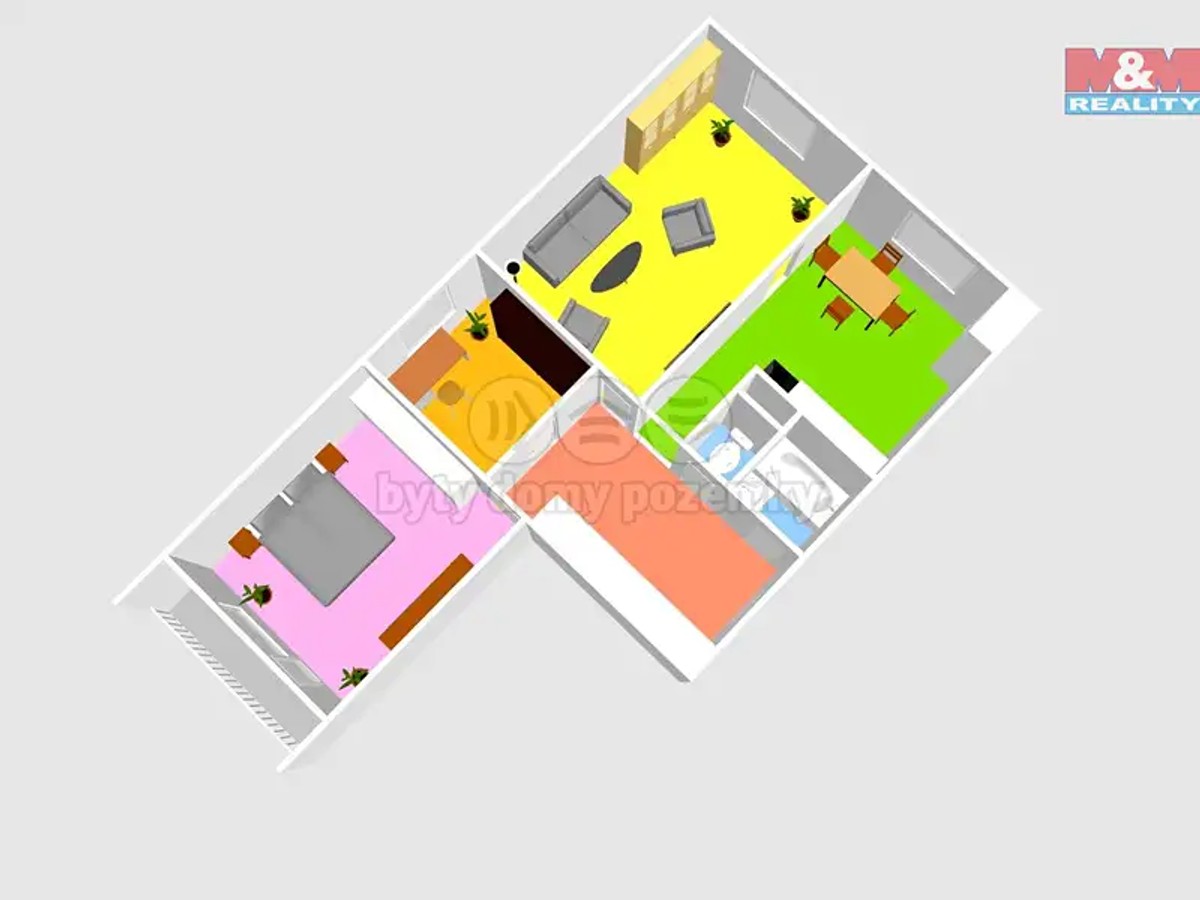 Prodej bytu 3+1 73 m²