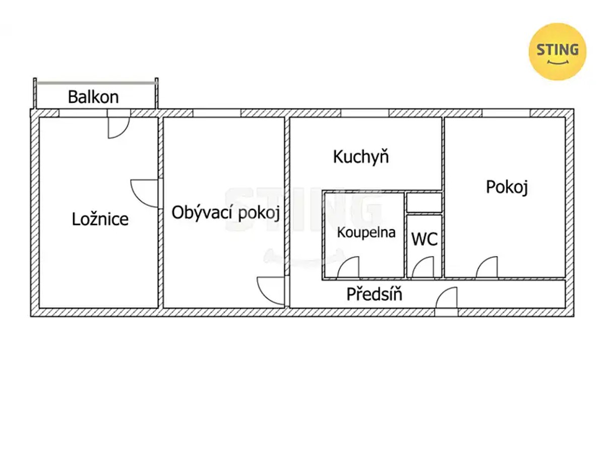 Prodej bytu 3+1 65 m²