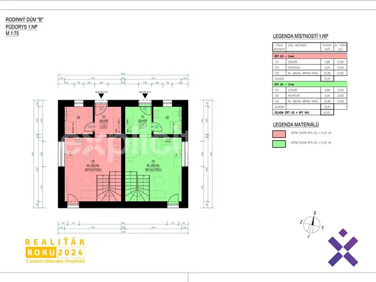 Prodej bytu 3+kk 61 m²