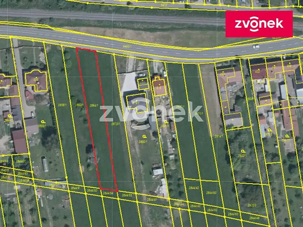 Prodej stavebního pozemku 1050 m²