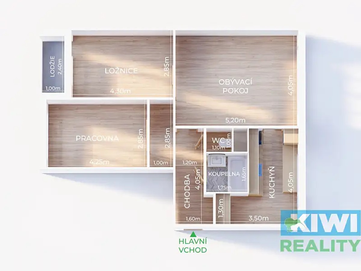 Prodej bytu 3+1 68 m²
