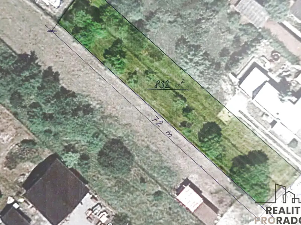 Prodej stavebního pozemku 832 m²