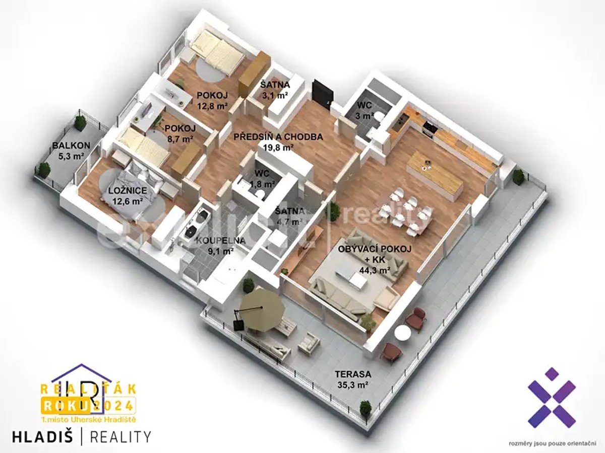 Prodej bytu 4+kk 120 m²